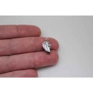 Sterling Silver Oxidized Camper Charm